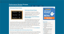 Desktop Screenshot of performancereviewphrases.net