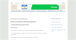 Desktop Screenshot of performancereviewphrases.info